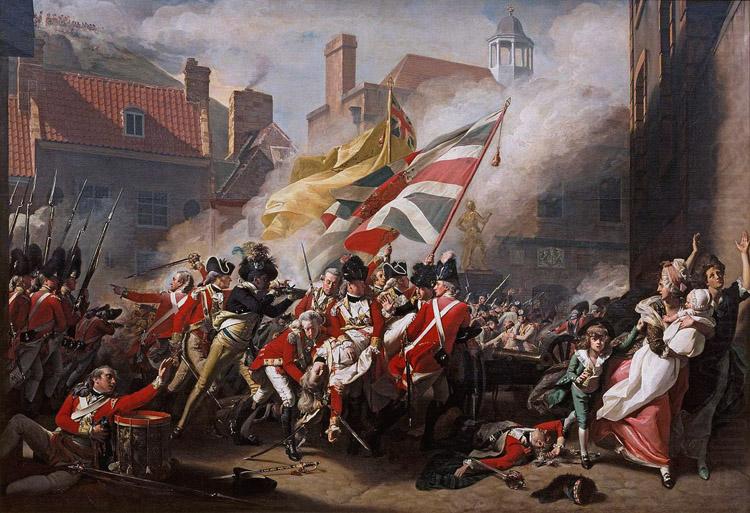 John Singleton Copley The Death of Major Pierson (nn03) oil painting picture